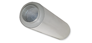 For the reduction of noise in plastic circular ducts for contaminated air
